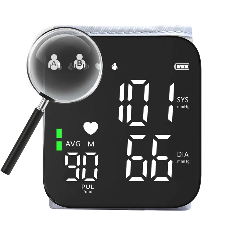 Accu Chek Tensiometro Baumanometro Heart Rate Monitor Smart Wrist Blood Pressure Machine For Hospital