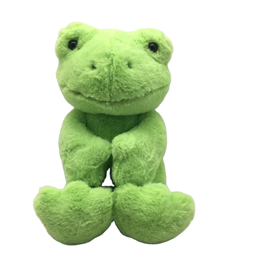 Kawaii Frog Plush Doll Green Frog Plushie with Cloths Toy Gift for Kids Children