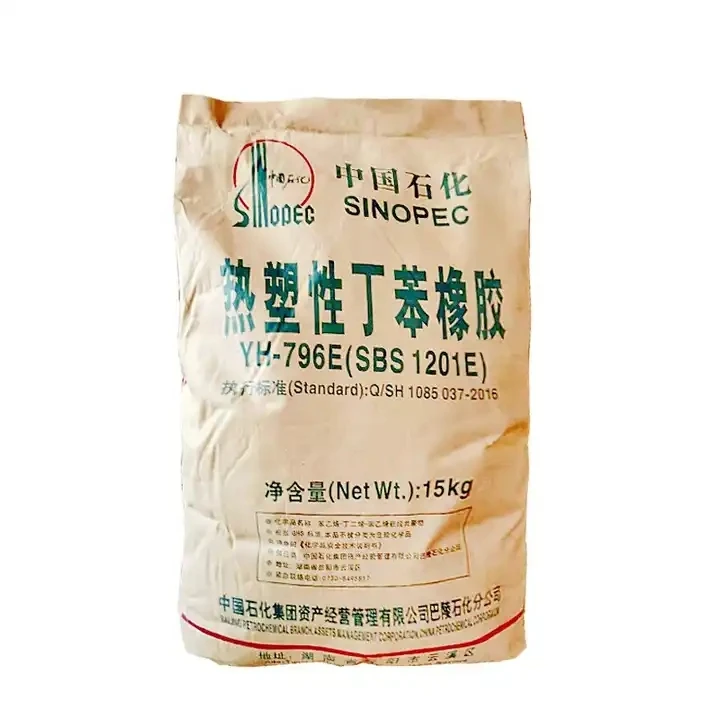 SBS Granules Thermoplastic Styrene Butadiene Styrene Rubber Best Selling SBS Rubber for Bags White Resin