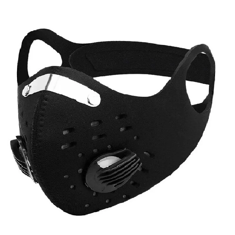 
Dust maskes with Filter 2 Valves,Replaceable Activated Carbon Filters Maskes Sports Face Maskes for Running, Cycling, Motorbikes 