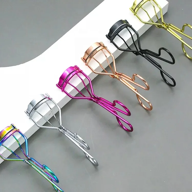 Wholesale Cheap Prices High Quality Carbon Steel Private Label Colourful Beauty Tools Eyelash Curlers