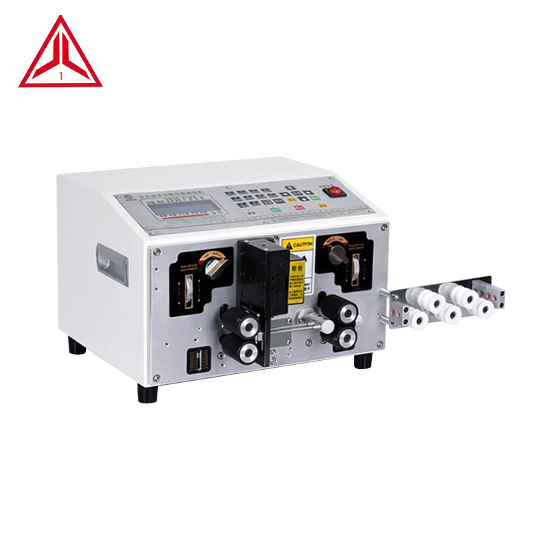 800-4 Roller Feeding Double Wire Electric Cable Full Stripping 5 mm Data line stripper cutting wire processing machine