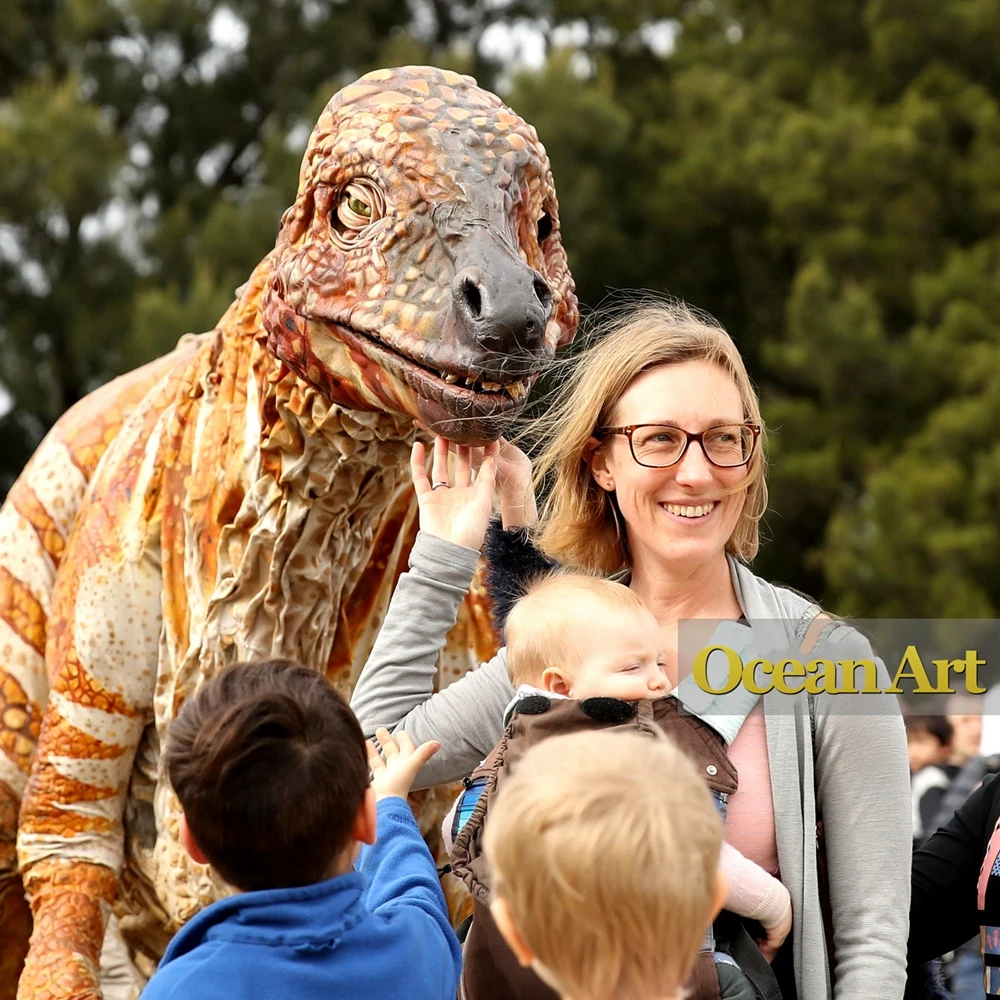 Lifelike Dinosaur Costume For Amusement Park Customizable Adults T-rex Simulation Velociraptor Costumes