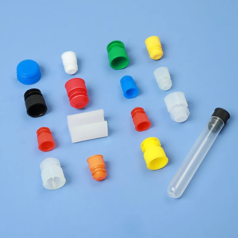 
Plastic Test Tubes Lab Supplies Silicone Plug Round/Flat Bottom Blood Sample Borosilicate Glass Test Tubes 