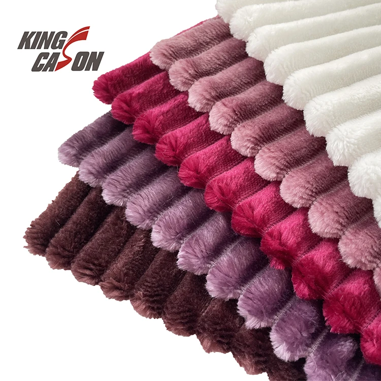Производитель Kingcason оптовая продажа фланелевая флисовая ткань для пижамных одеял средней толщины из 100% полиэстера