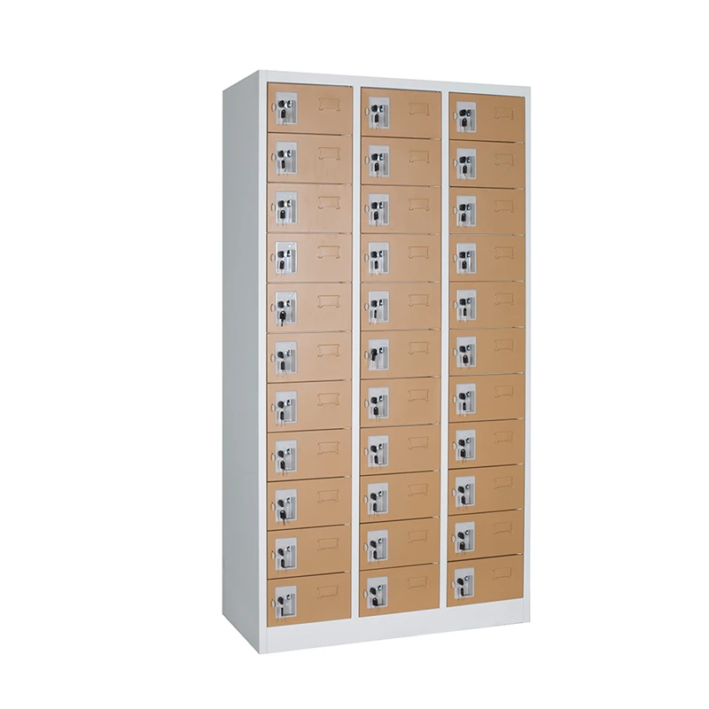Steel furniture office vertical 33 doors cabinet used fireproof storage lockers