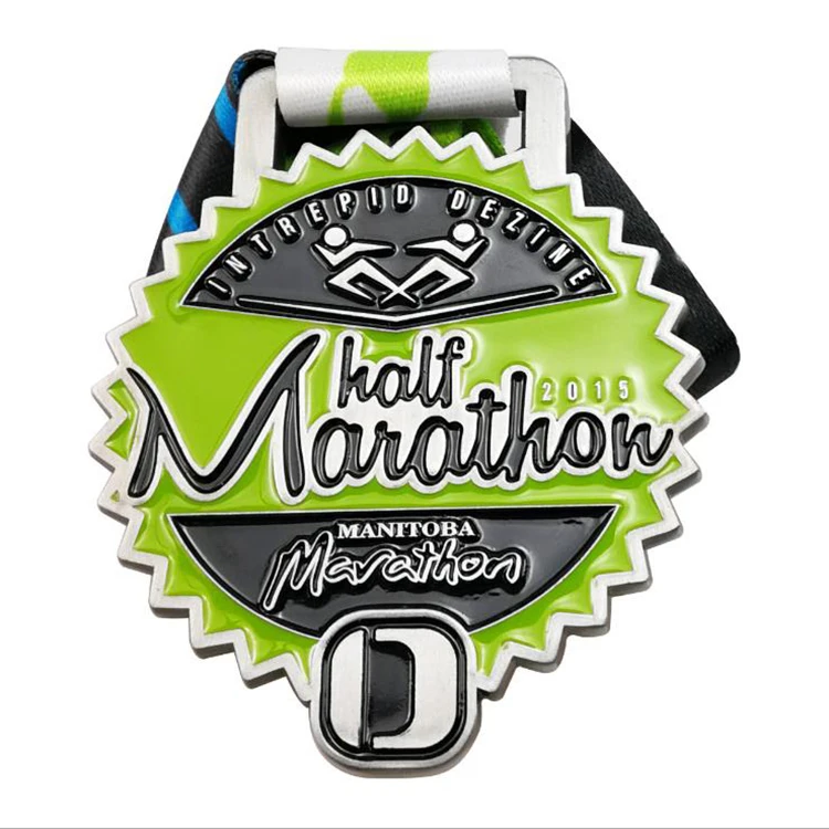 Manufacture Medals Custom Metal Soft Enamel Soccer Medal Sport Marathon Medal Medallions