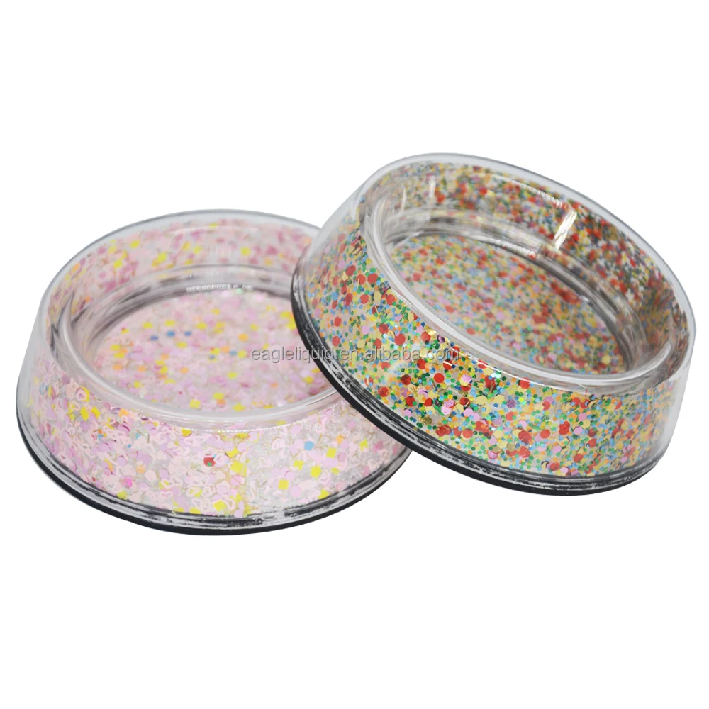 Новинка акриловая миска для домашних животных из нержавеющей стали с плавающим блеском