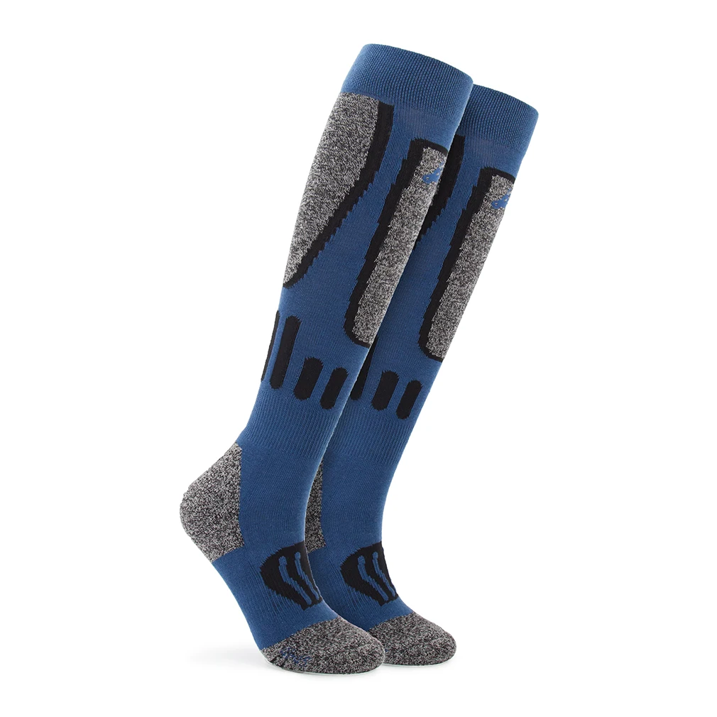 Winter Merino Wool Material High Quality Custom Thermal Anti-bacterial Over Knee Ski Socks