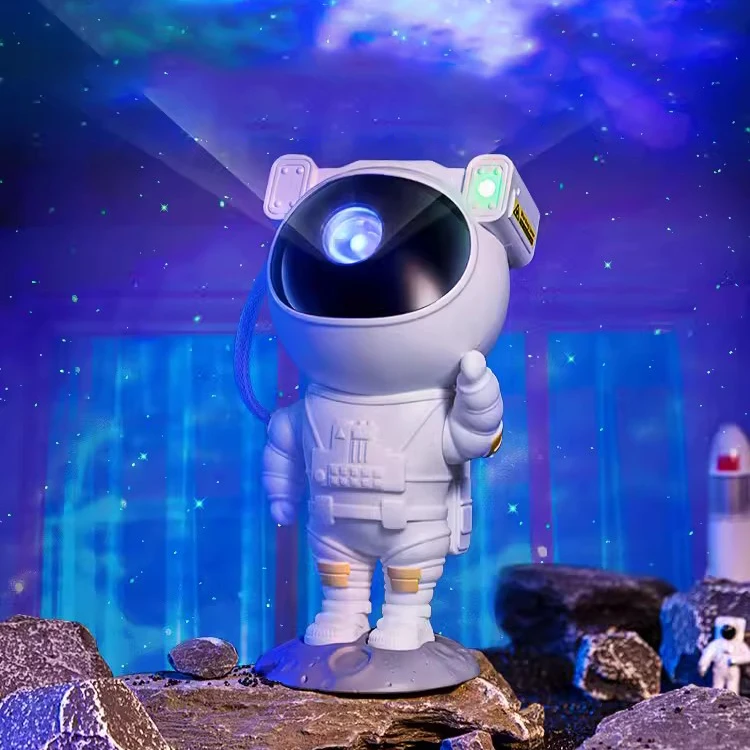 Multi-Color Rotatable Astronaut Projection Table Lamp Ocean Wave Star Light Galaxy Projector For Bedroom