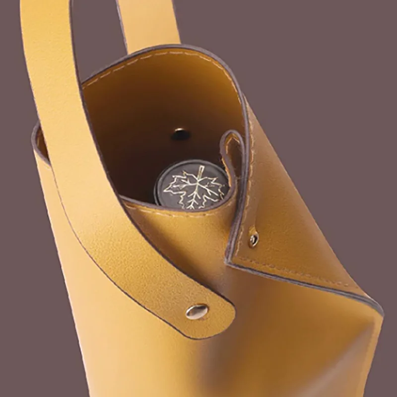 Wine Gift Bag PU Leather Single Wine Bottle Carrier Bag Holder Carrying Beer Bag Party Gifts Beer Tote Pouch