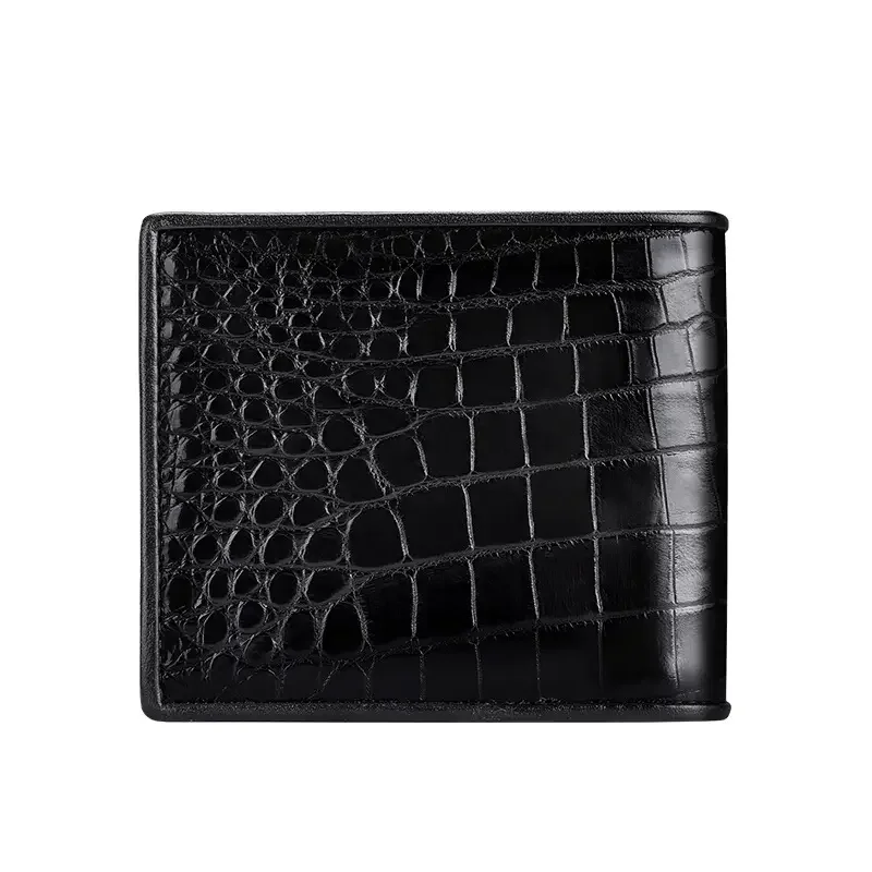 Лидер продаж, Заводская конкурентоспособная цена, индивидуальный винтажный Прочный Мужской кошелек из крокодиловой кожи, короткий кошелек для карт