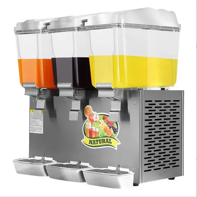 Cold and hot juice machine commercial double-cylinder stirring self-service automatic beverage milk tea machine Juicer Extrator