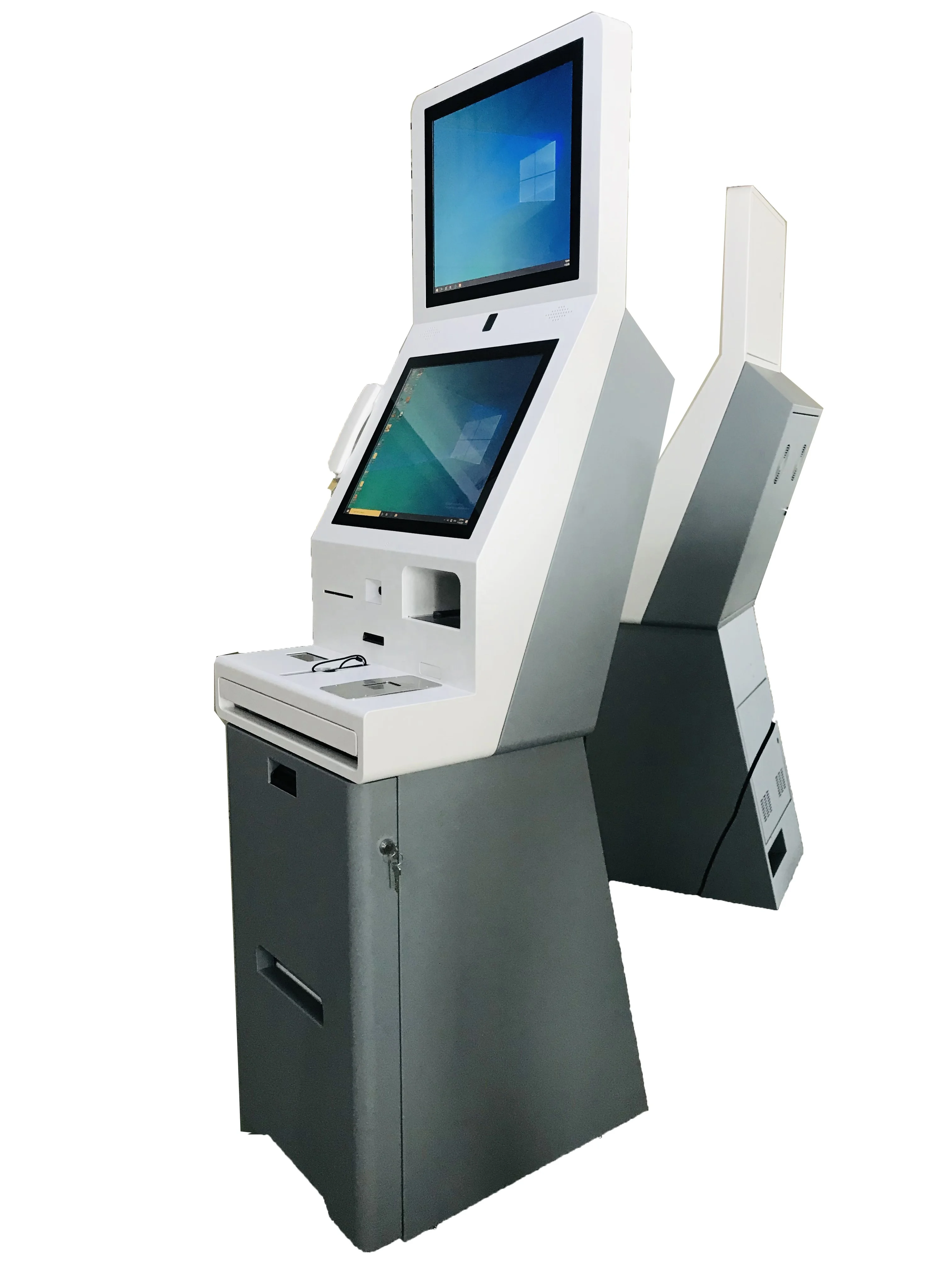 Custom floor standing self-service terminal hotel key card dispenser kiosk hotel kiosk self check-in queue system kiosk