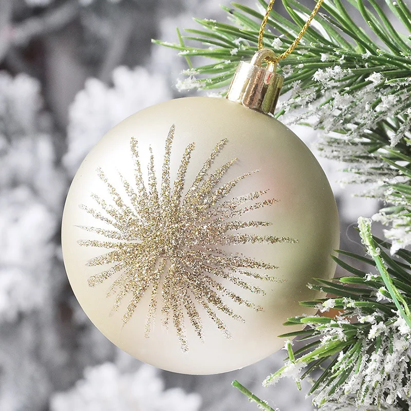 Popular Christmas Ball Sets 70PCS/Box PS Painted Balls Bauble For Hanging Tree Decoration Ornament Colorful Sets Xmas supplies