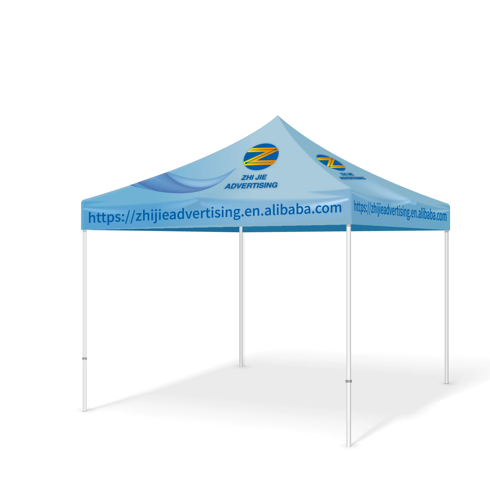 Custom Printed Outdoor Event Pop up Trade Show Aluminum Folding Tent for Flea Market Craft