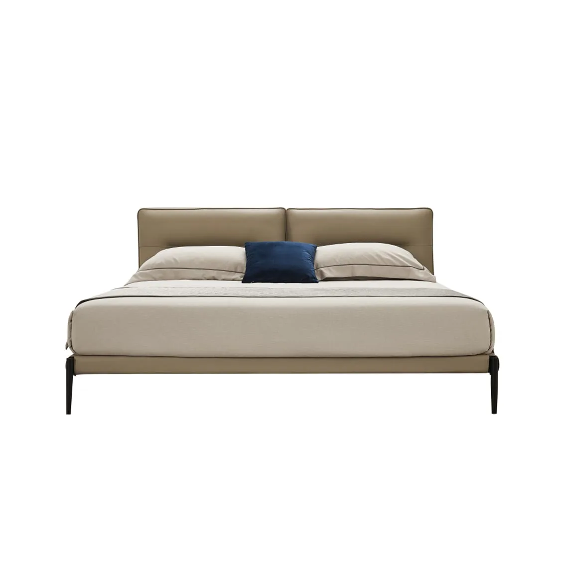 Nordic leather bed modern simple master bedroom double 1.8 meters small apartment soft bed marriage bed bedroom furniture