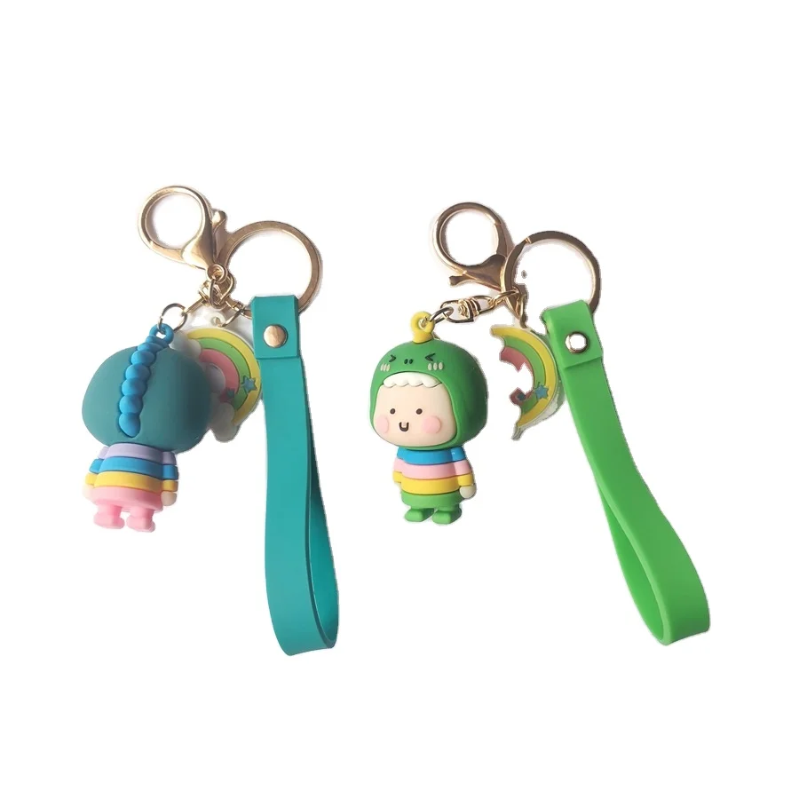 Motorcycle Model Cool Rubber Keyring Motorbike Racing Car Keychain 3D PVC