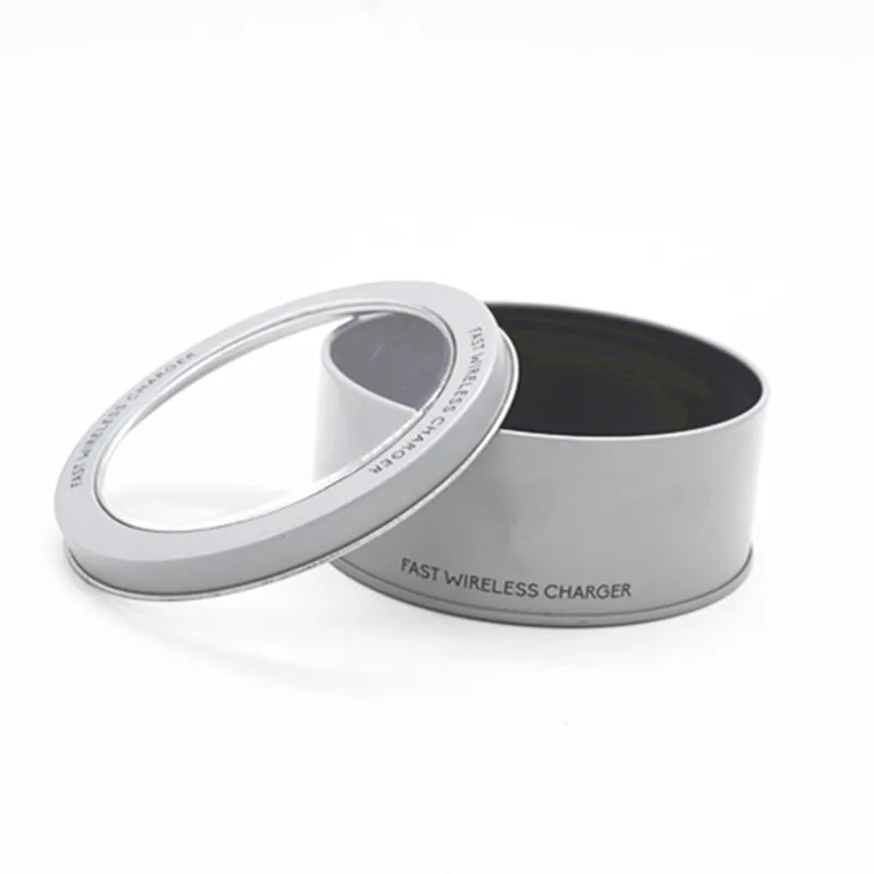 Amazon Top Seller  Kitchen Home Tool Iron Box Metal Round  Candy Sweet Cans Tea Container Clear Lid window