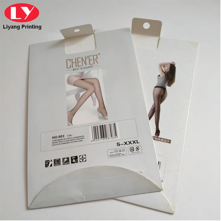 Envelope Style Pantynose Packaging Boxes Full Color Panty-hose packaging Paper Box Custom Printed Stocking Packaging