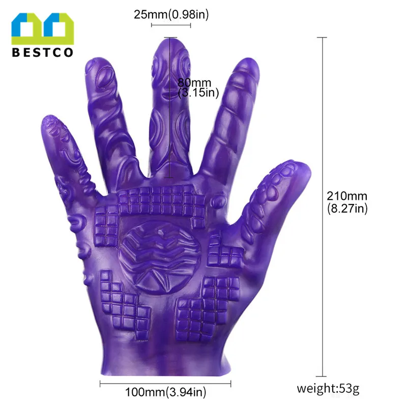Bestco 3 colors electric magic hand sex toys massage gloves for couple game funny