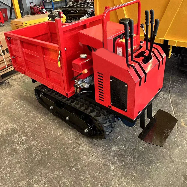 Garden Track Dumper Small Hydraulic Crawler Dumper For Construction Cheap 800kg Mini Track Dumper