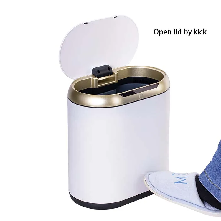 Iron PP Material Automated Smart Home Product Eco-Friendly Recycling Trash Can for Bathroom Office-Induction Structure Bin