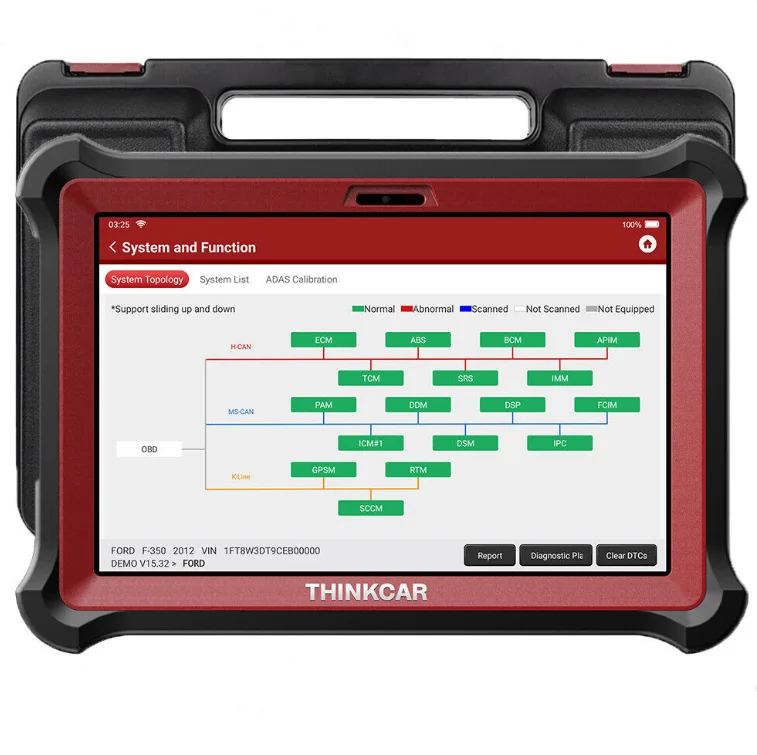 Thinkcar ThinkTool Pad10 OBD2 Scanner Automotive Bidirectional Scan Tool SRS Key OBD 2 Car Diagnostic Tools