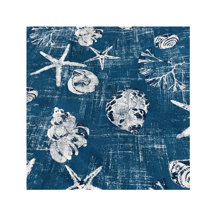 Top textiles dty digital printing brush woven poly polynesian print design polyester fabric