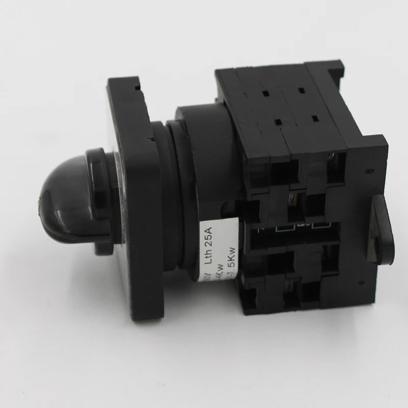 LW40 Series 25A 3-Pole 2-Position Rotary Cam Switch Din Rail Changeover Switch