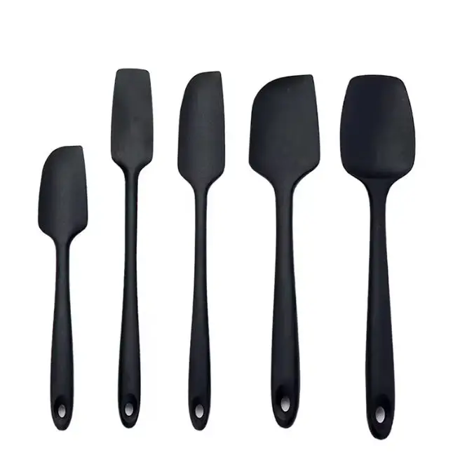 Heat resistant Silicone Spatula Set of 6 Seamless One piece Non Stick Kitchen Utensils Cooking Baking Milk grease brushscraper