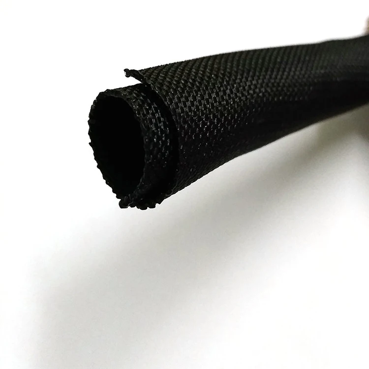 6mm * 200mm Woven Self Closing Cable Protection sleeving Cable Management Wrap Cord Cover