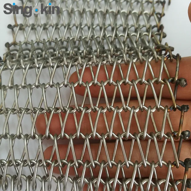 Factory customized Chain Driven Belt Stainless Steel Wire Mesh Conveyor Belt