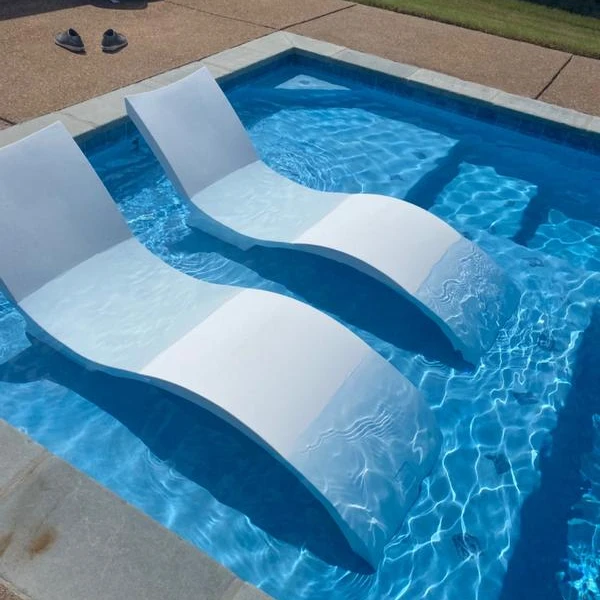 Ledge Lounger In Pool Loungers In-Water Lounge Chairs  Outdoor Pool Furniture