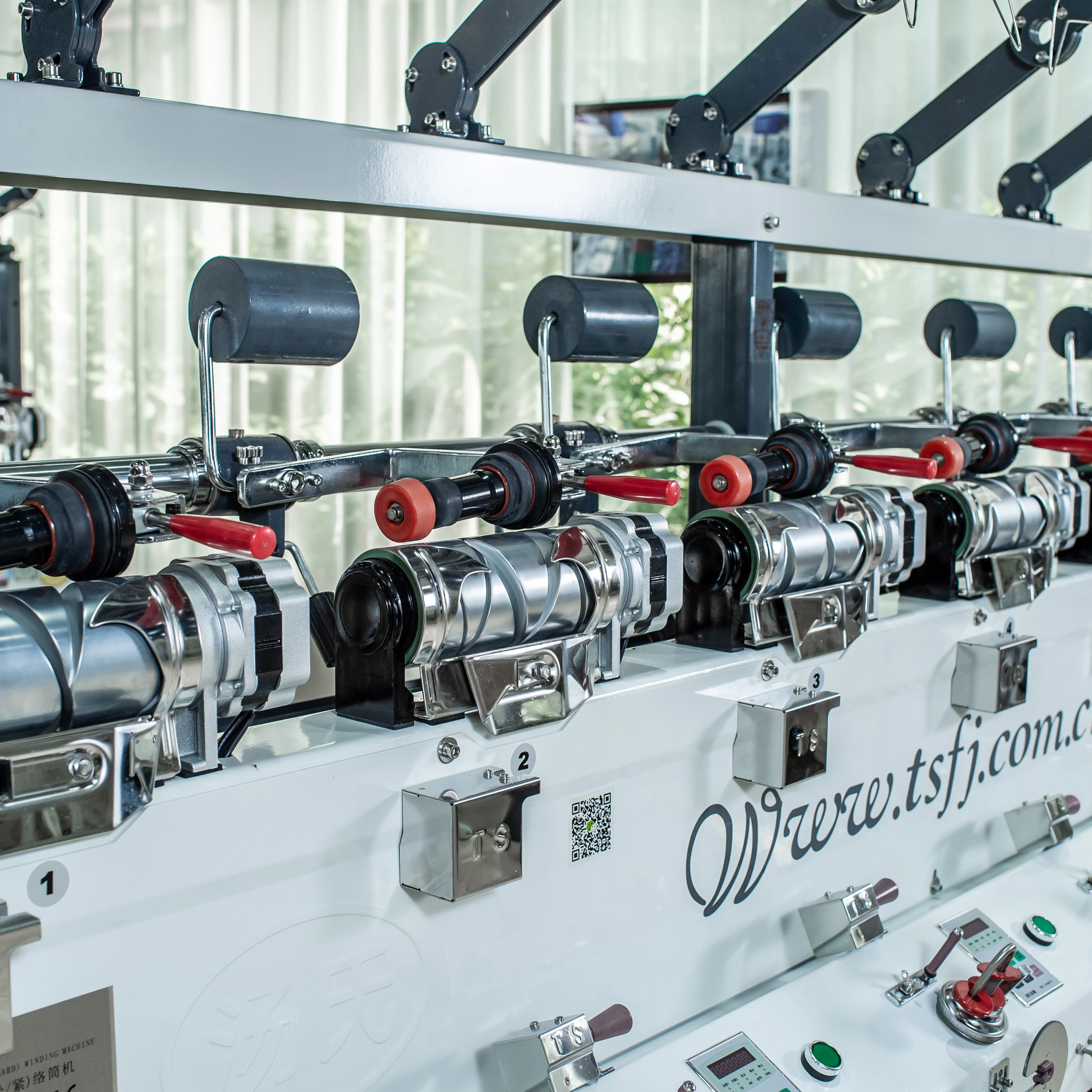 TS008P cotton thread / filament hank to cone winder winding machine price