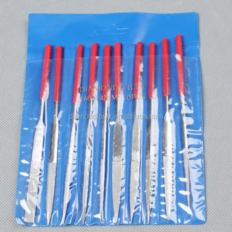 diamond file  10 Pieces set diamond file set 3 mm x 140 mm  hand tools