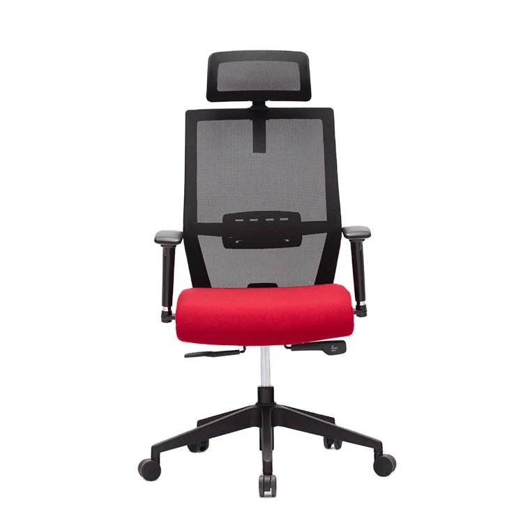 2024 High Back Adjustable Ergonomic Armrest Computer Revolving Office Chairs Executive Mesh Chair For Company