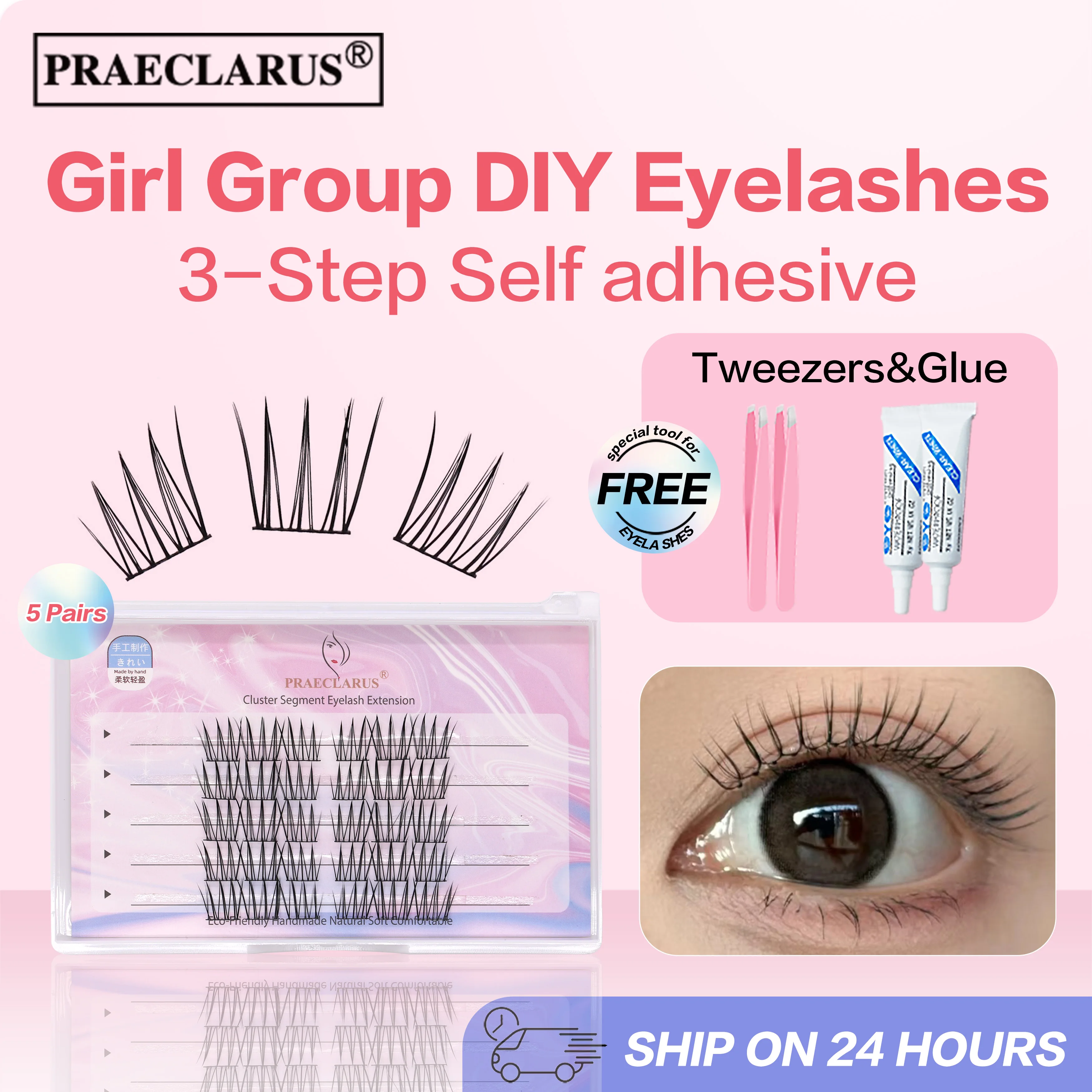 Cut Segmented Lashes New DIY Eyelash Extension Kit Cluster Lashes Custom Logo Wholesale Eyelash Clusters