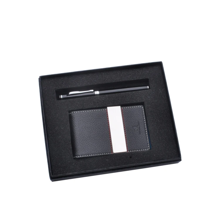 RFID Blocking Mens Stainless Metal Money Clip Wallet Minimalist PU Leather Slim Wallet