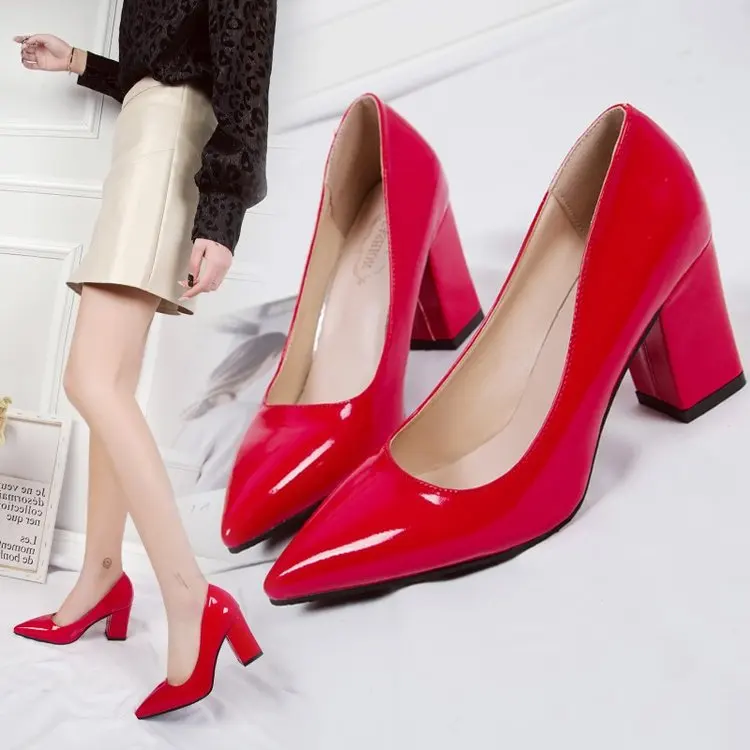 2022 Fashion spring summer high quality woman high heel red beautiful platform pumps shoes women