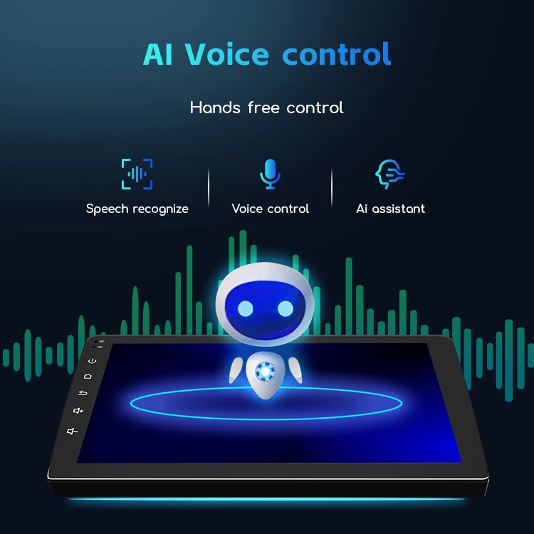 Universal single din car stereo touch screen 9/10 Inch Carplay Android Auto car Radio player car broadcast