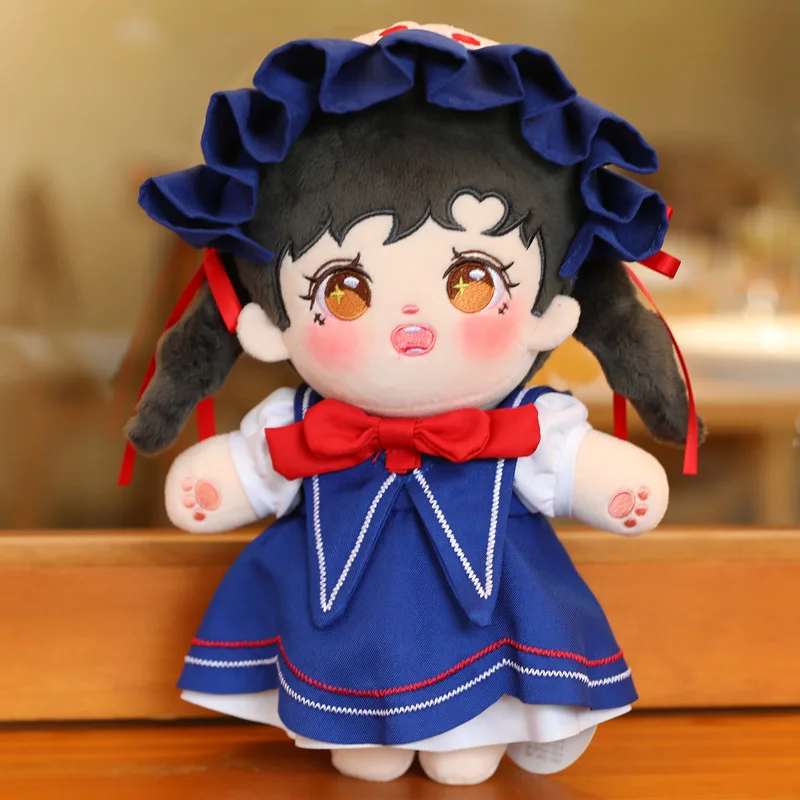 Fine workmanship Oriental Traditional Chinese Barbi Doll Soft Dressed Rag Doll Plush Toy with Han Dynasty Kimono Dressing makeup