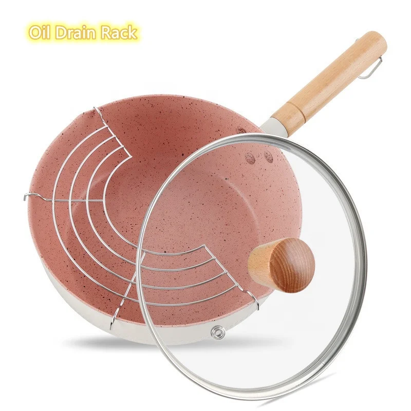 Wholesale factory price multi-function non-stick deep frier pot chips french fries fryer pan