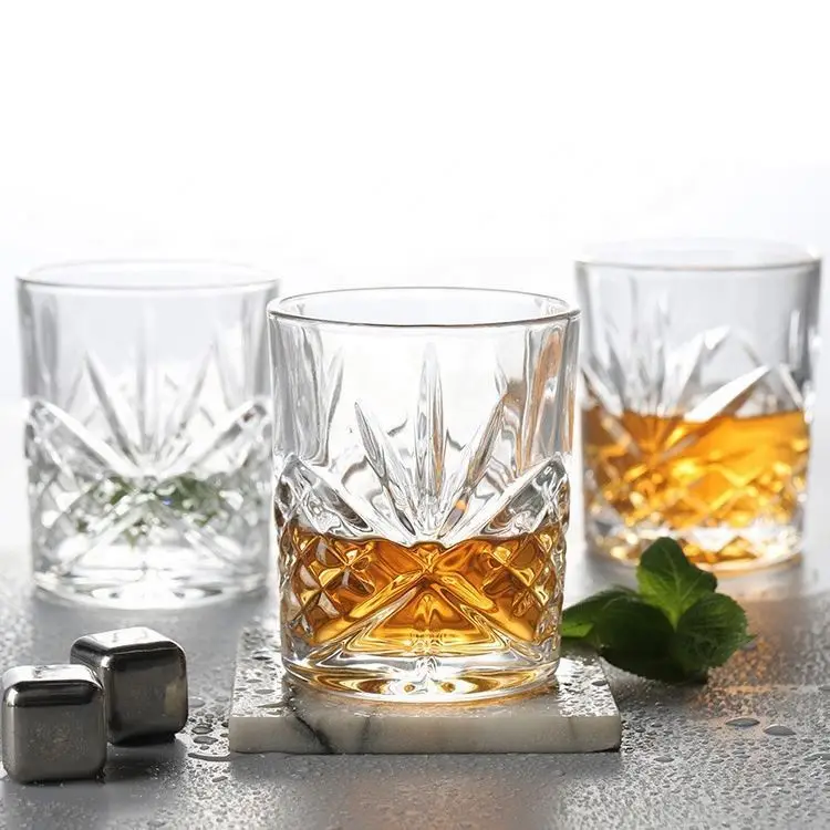 Wholesale Amazon Best Seller 7 Piece 850ml Lead Free Crystal Clear Glass Bar Set Whiskey Decanter And Glass Set In Gift Box
