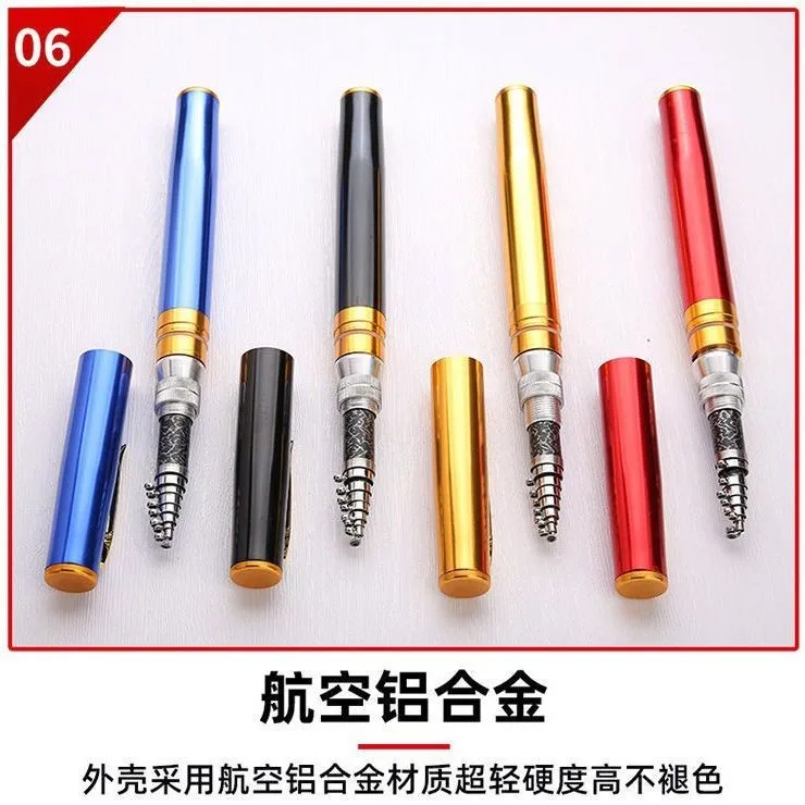 Mini 1.6m 1.8m 2.1m Pen Fishing Rod Set Slow Action Spinning Rods for Ocean Boat & Stream Fishing Targeting Carp & Bass