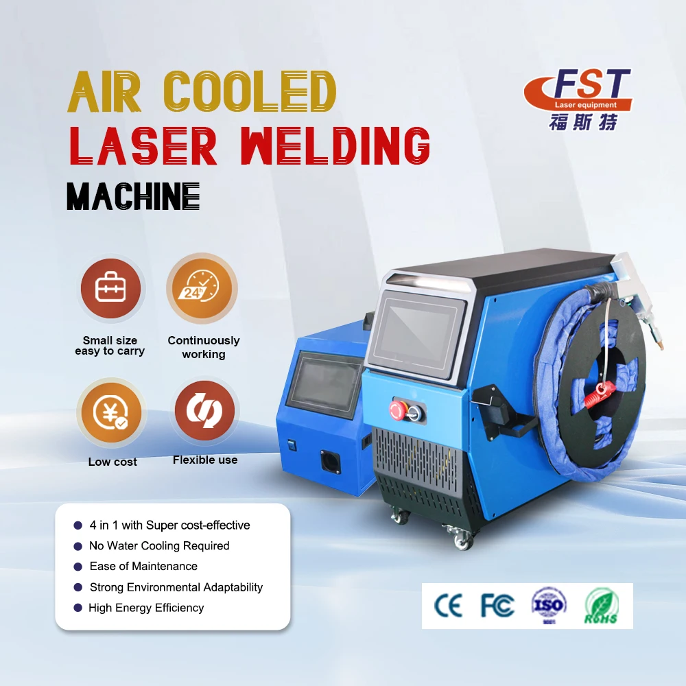 Foster Portable 1250W 1950W Mini Handheld Air Cooled Fiber Laser Welding Machine For Metal Welding