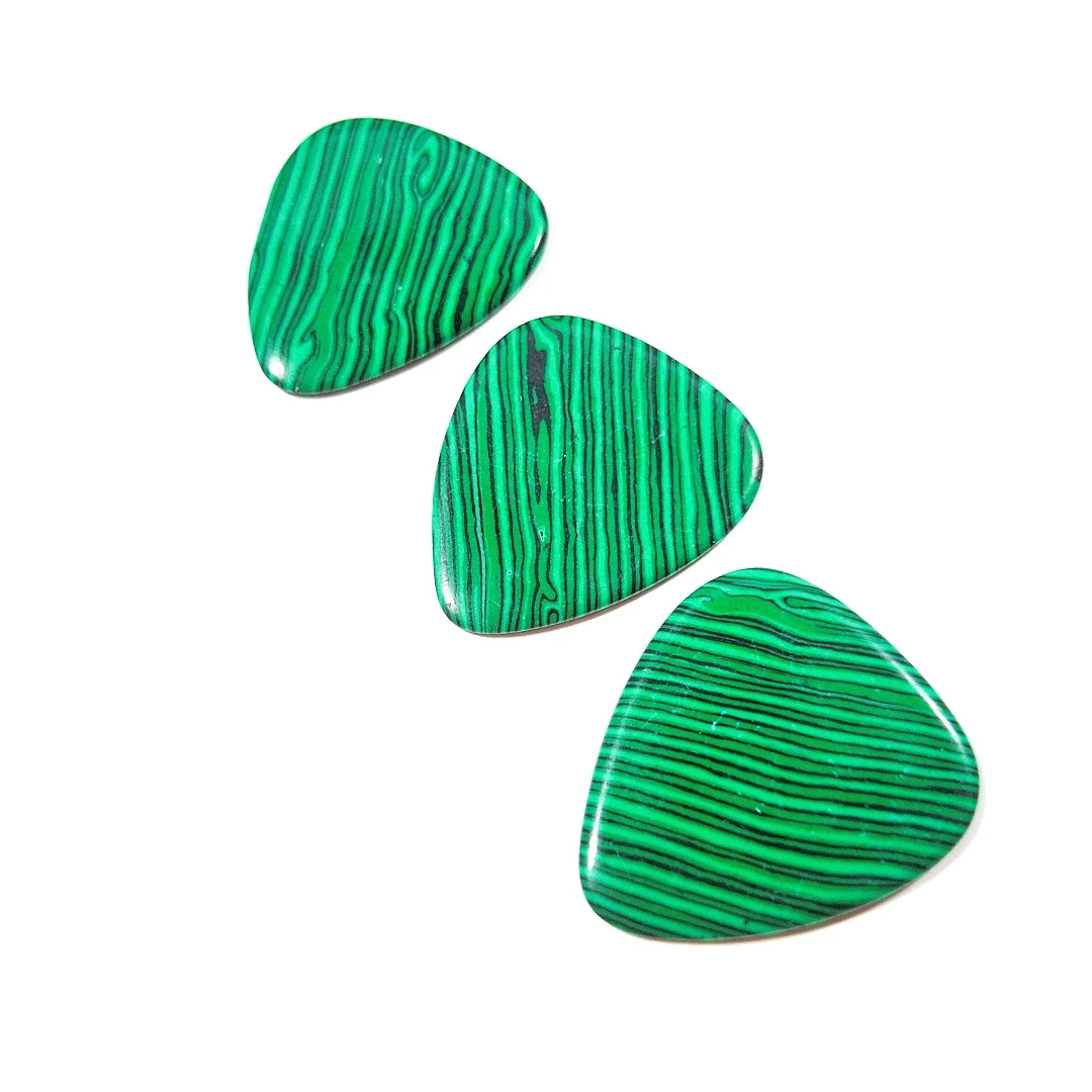 2024 Custom Logo Music Instruments Accessories Malachite Guitar Picks