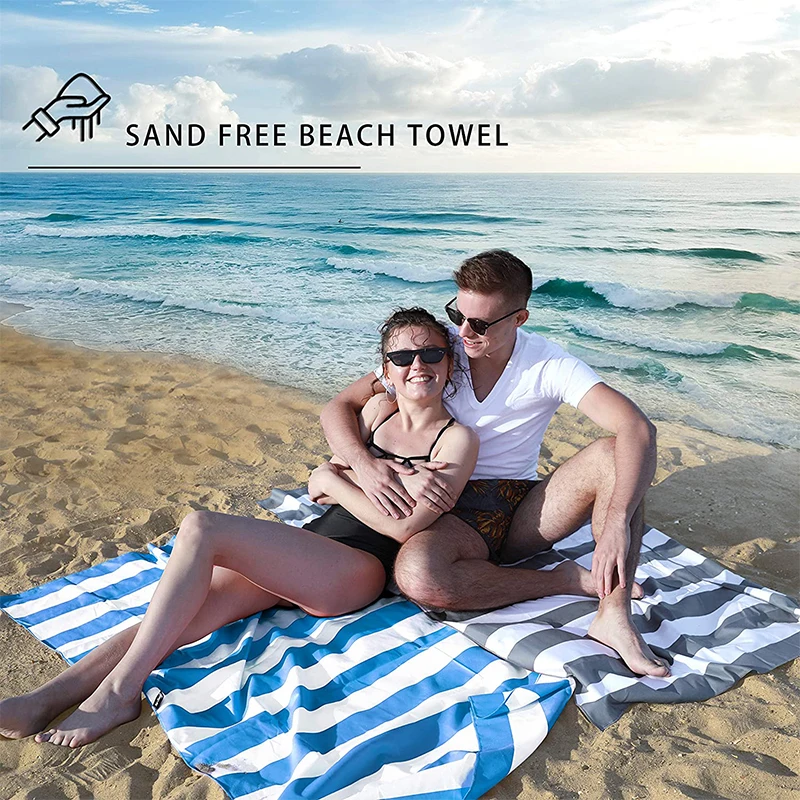 Ultra compact China manufacture microfiber beach towels with custom logo