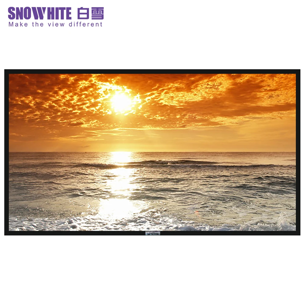 
SNOWHITE 16:9 120' Inch 3D HD Frame Projection Screen Flexible White BX-3V120KFH-CV 