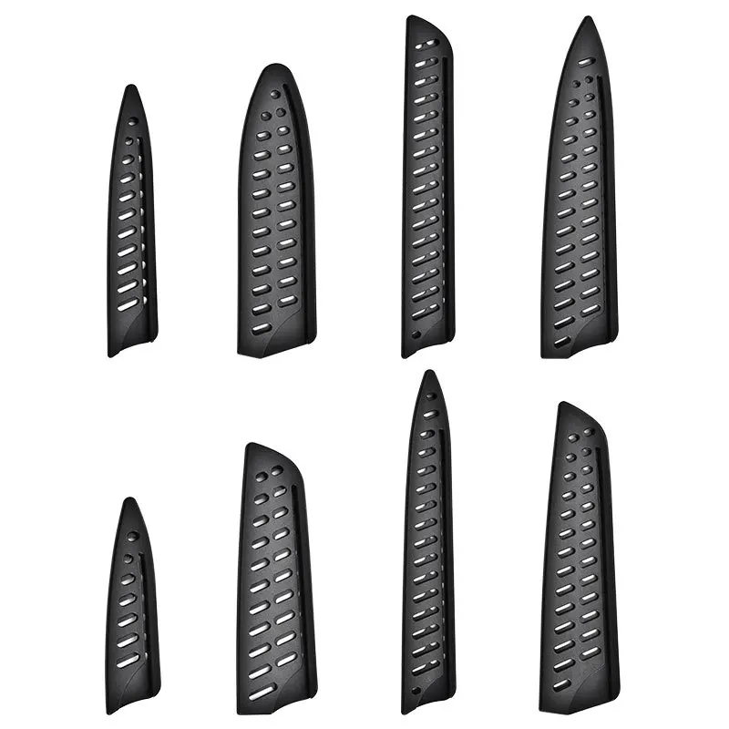 Black Plastic Knife Sheath 6 Inch Vegetable Protective Cover Universal